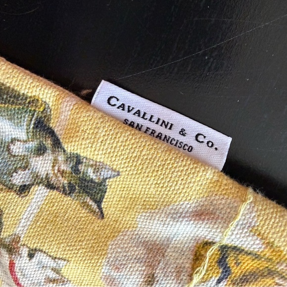 CAVALLINI & Co. cats sturdy canvas tote. Shows no wear. - Picture 3 of 6